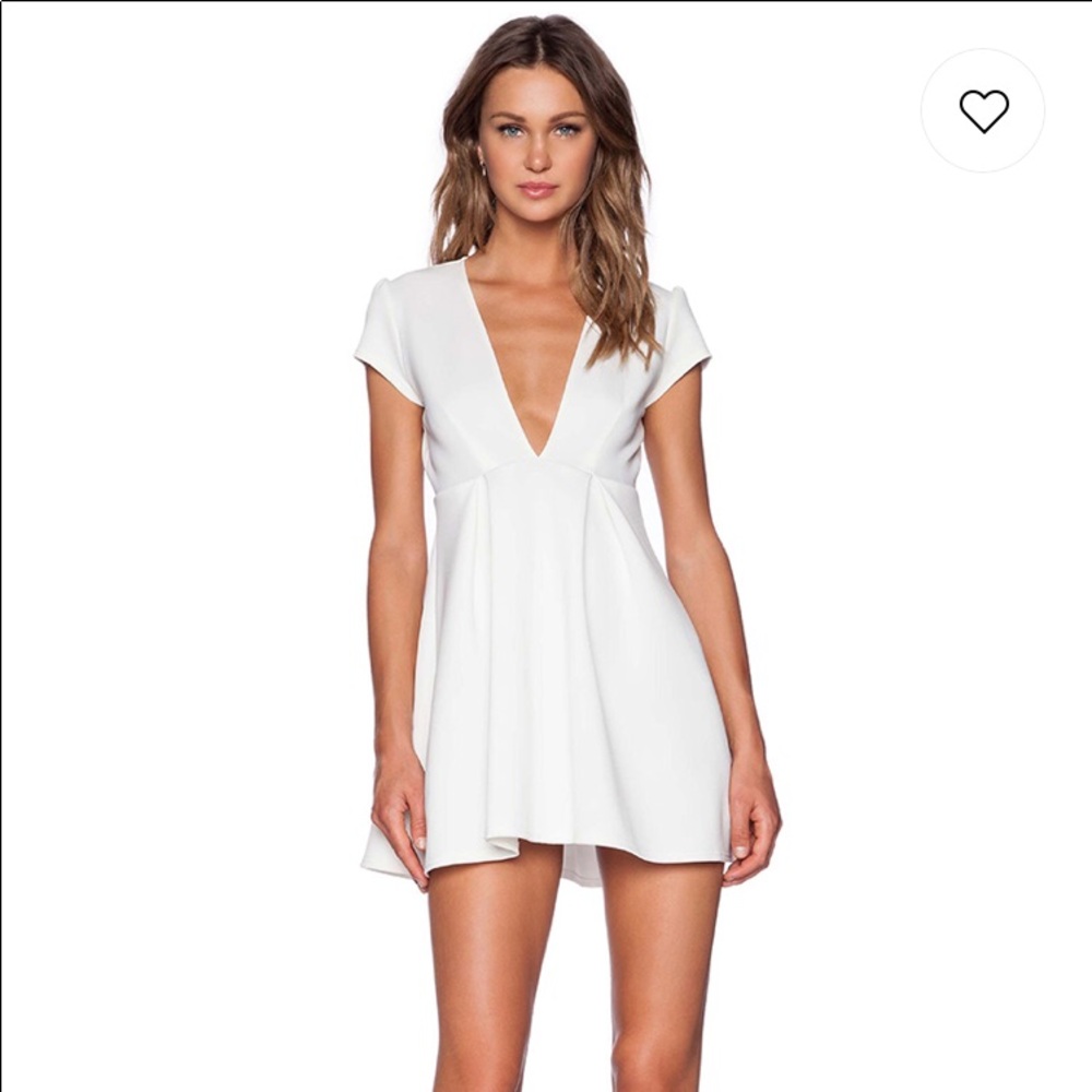 revolve dress- plunge skater dress